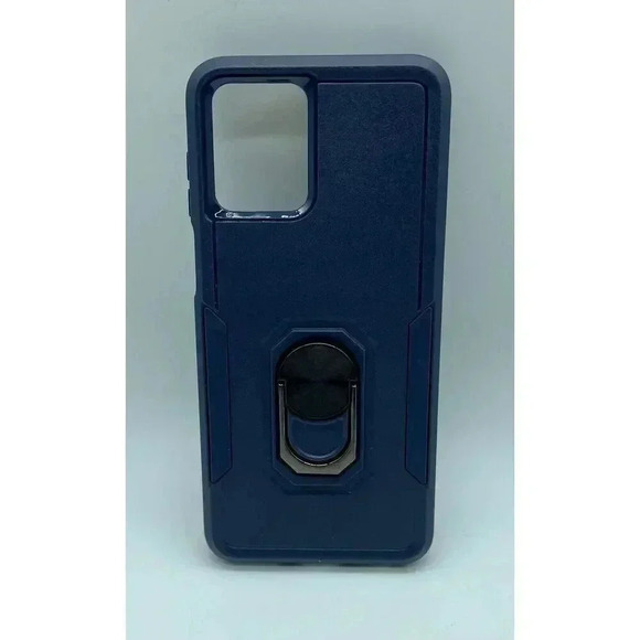 Magnetic Kickstand Case For Motorola Moto G 5G 2022 Blue + 2 Screen Protectors - Picture 2 of 11